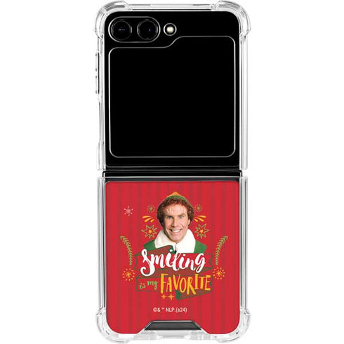 Elf Smiling is my Favorite Galaxy Z Flip6 Clear Case
